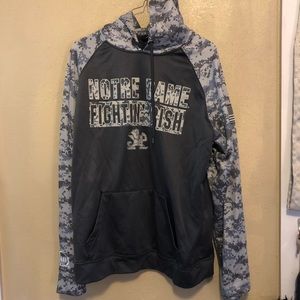 Military camo Notre Dame sweatshirt